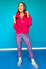SSYS Ainsley Cropped Air Pullover In Pink