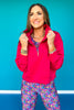 SSYS Ainsley Cropped Air Pullover In Pink