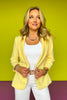 SSYS Allie Contrast Liner Blazer In Butter