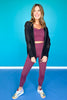 SSYS Exaggerated Collar Crochet Knit Zip Up Sweater In Black