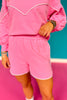 SSYS Myla Sweatshirt Shorts Set In Pink