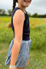 SSYS Kids Ribbed Crew Neck Sleeveless Tank In Navy