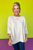 Taupe Dolman 3/4 Sleeve Top *FINAL SALE*