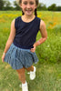 SSYS Kids Ribbed Crew Neck Sleeveless Tank In Navy