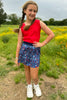 SSYS Kids Lottie Pleated Skort In Freedom Floral