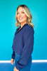 SSYS Dark Navy Zip Hooded Jacket