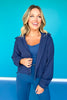 SSYS Dark Navy Zip Hooded Jacket