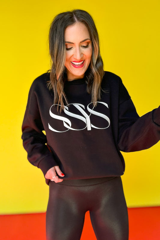 SSYS Embroidered Sweatshirt In Black