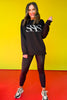 SSYS Embroidered Sweatshirt In Black