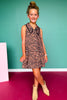 SSYS Kids Gemma Sleeveless Dress In Animal Stripe