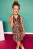 SSYS Kids Gemma Sleeveless Dress In Animal Stripe