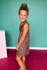 SSYS Kids Gemma Sleeveless Dress In Animal Stripe