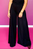 SSYS Lillian Ponte Knit Wide Leg Pants In Black