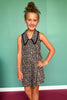 SSYS Kids Gemma Sleeveless Dress In Animal Spots