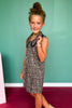 SSYS Kids Gemma Sleeveless Dress In Animal Spots