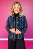 SSYS Carrie Blue Houndstooth Jacket