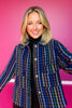 SSYS Carrie Blue Houndstooth Jacket