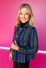 SSYS Carrie Blue Houndstooth Jacket