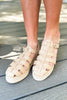 Natural Raffia Woven Gladiator Espadrille Sandals