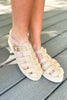Natural Raffia Woven Gladiator Espadrille Sandals