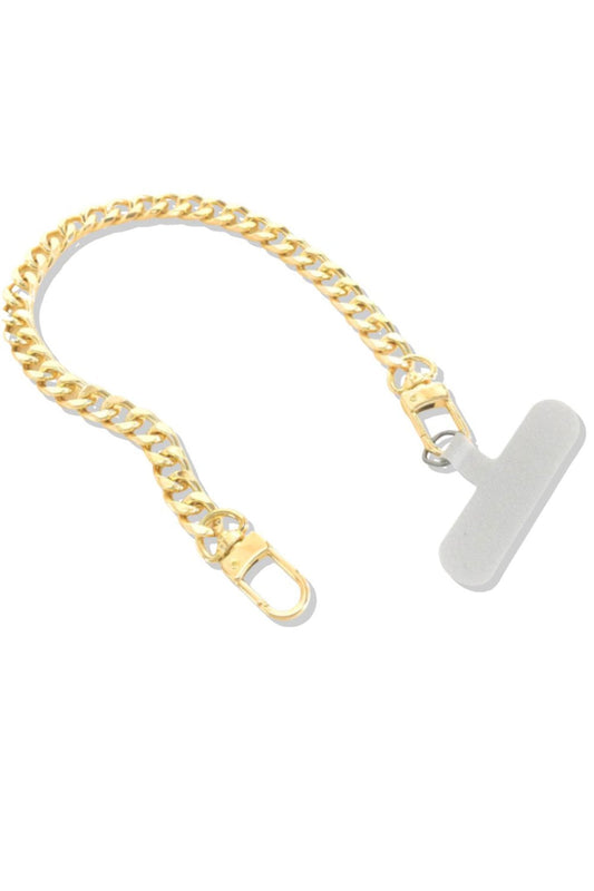 Gold Textured Phone Chain