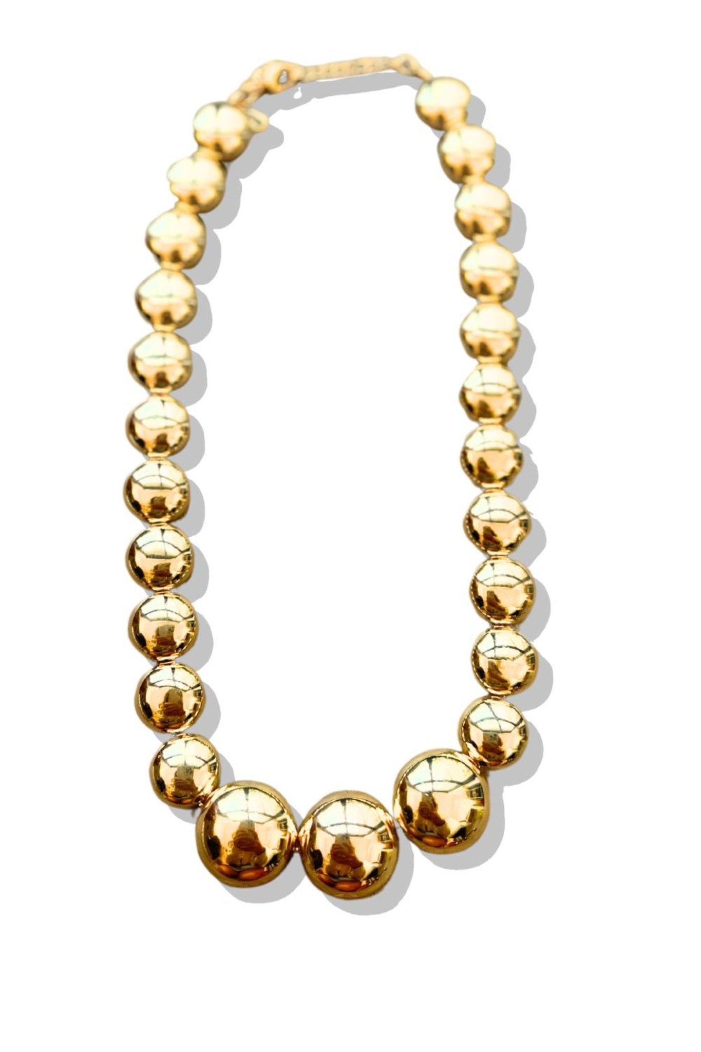 Gold Multi Circle Statement Necklace