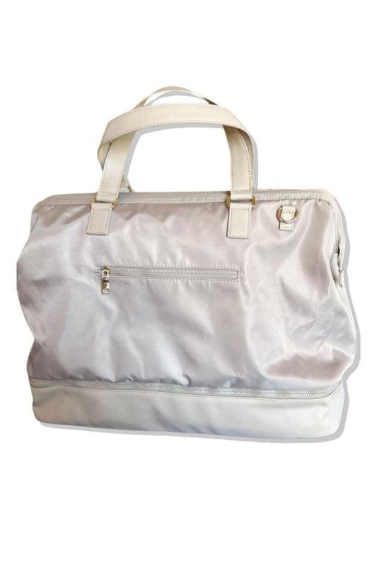 Khaki Nylon Weekender Bag