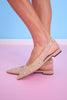 Shu Shop Nude Studded Slingback Flats