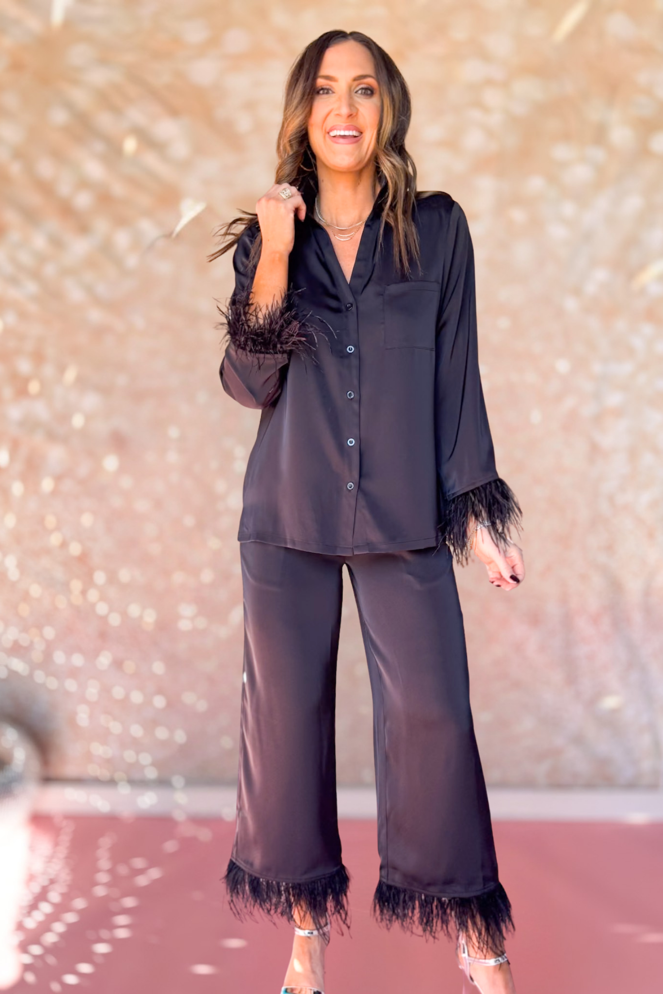 SSYS Blakely Black Feather Pajamas