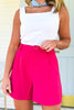 SSYS Jules Trouser Shorts In Red, work to weekend, ssys design, ssys by mallory fitzsimmons