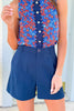 SSYS Jules Trouser Shorts In Navy