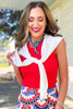 SSYS Polly Over The Shoulder Sweater In White, elevated design, ssys exclusive, throw on layer, chic outfit, old money vibes, ssys by mallory fitzsimmons