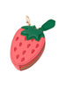 Red Faux Leather Strawberry Bag Charm