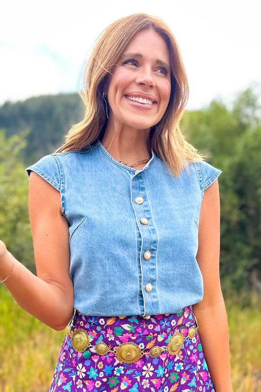 SSYS Lauren Ann Denim Top