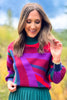 SSYS Aspen Mock Neck Sweater In Maroon Velma