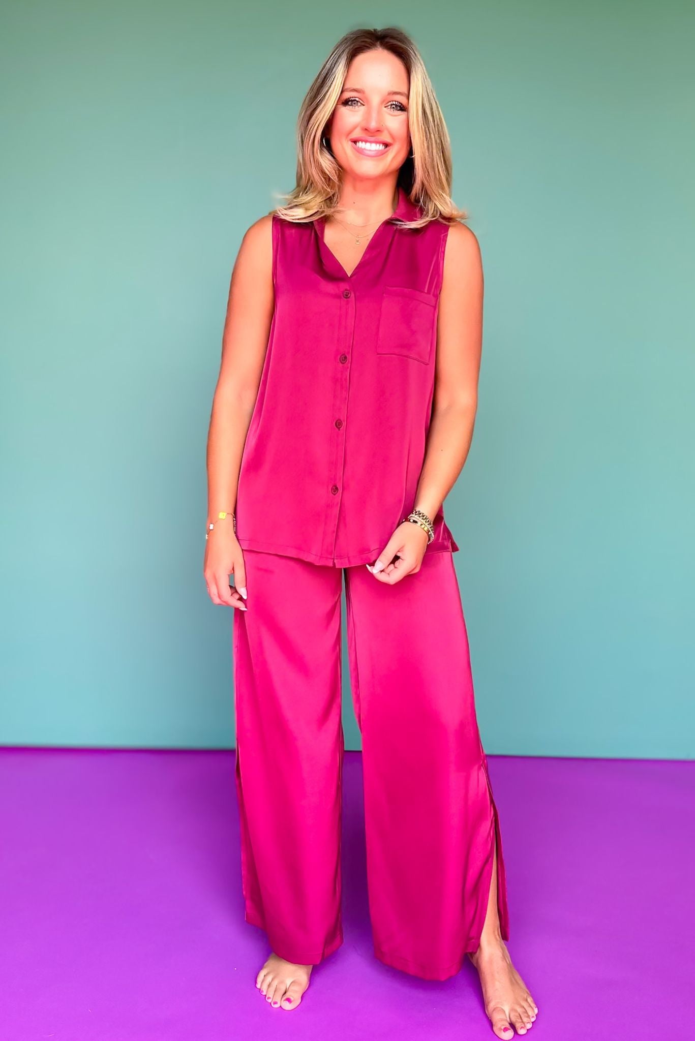 SSYS Blakely Pajamas In Maroon