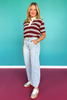 Vervet High Rise Seam Detail Barrel Leg Jeans