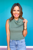 SSYS Farrah Sleeveless Bandana Top In Olive
