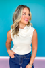 SSYS Farrah Sleeveless Bandana Top In Ivory
