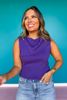 SSYS Farrah Sleeveless Bandana Top In Purple