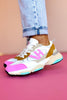 Vintage Havana Neon Pink Logo Running Sneakers