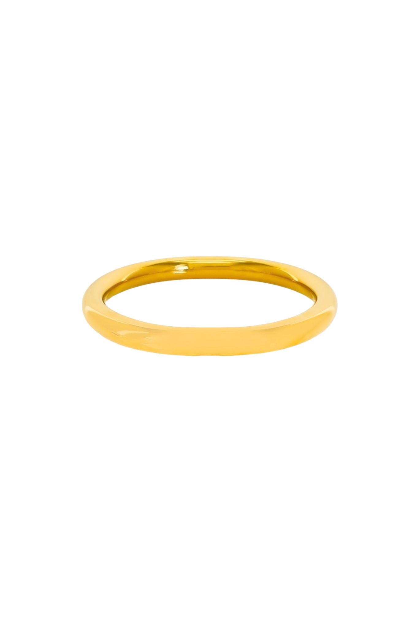 Gold Water Resistant Wide Bangle Bracelet