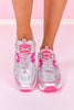 Vintage Havana Silver Pink Metallic Spiked Sole Sneakers