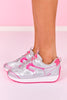 Vintage Havana Silver Pink Metallic Spiked Sole Sneakers