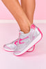 Vintage Havana Silver Pink Metallic Spiked Sole Sneakers