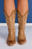 Tan Cutout Western Boots
