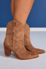 Brown Suede Western Boots