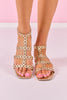 Gold Chainlink Strappy Sandals