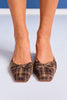 Matisse Brown Plaid Ballet Mules