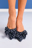 Matisse Black Polka Dot Bow Kitten Heels